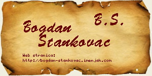 Bogdan Stankovac vizit kartica